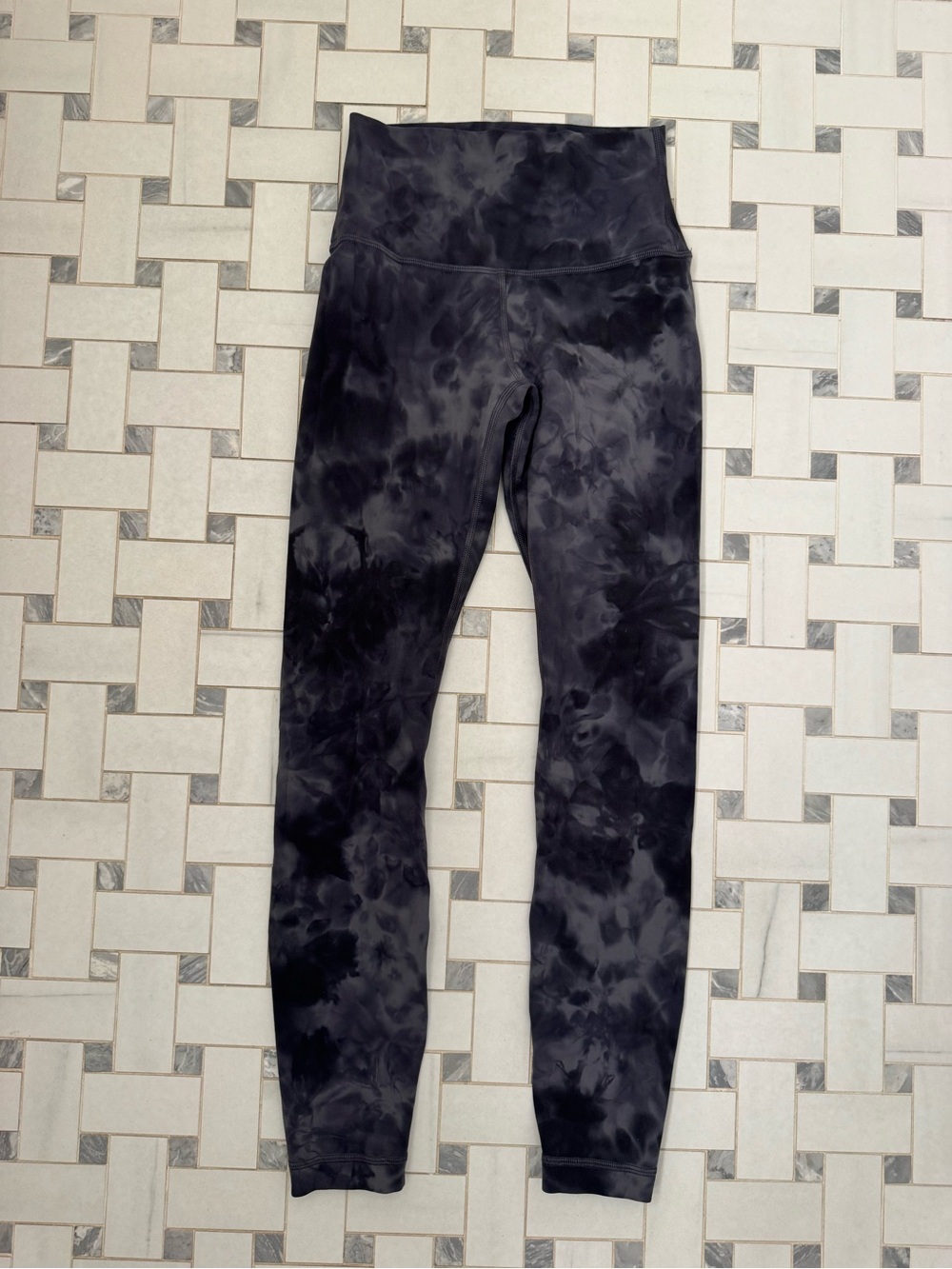 lululemon athletica Black Tie-Dye High-Rise Leggings